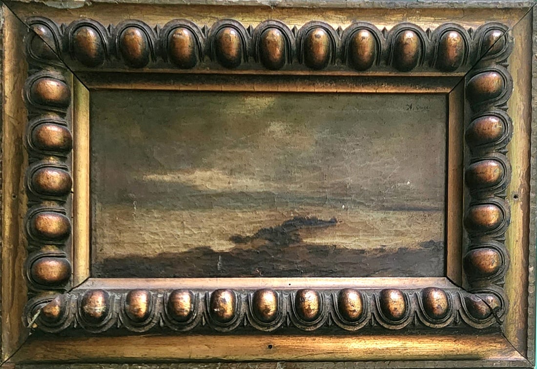 Antonio Curci OLD ITALIAN PAINTING ANTONIO CURCI 20TH CENTURY. LANDSCAPE (1 of 1)