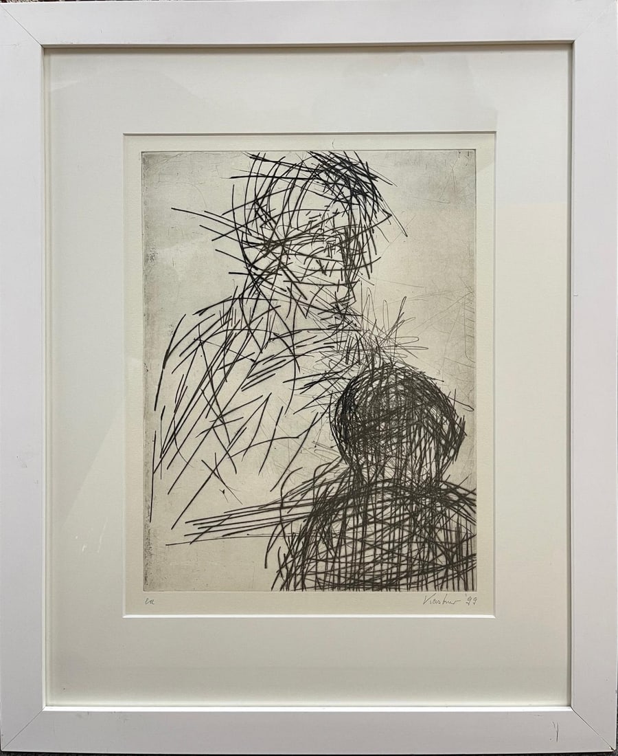 Max Uhlig 18 x 22 Approx. Original Etching Artist Proof: Max Uhlig 18 x 22 Approx. Original Etching Artist Proof signed 1999 Viastre very good condition Art Artwork Artist.