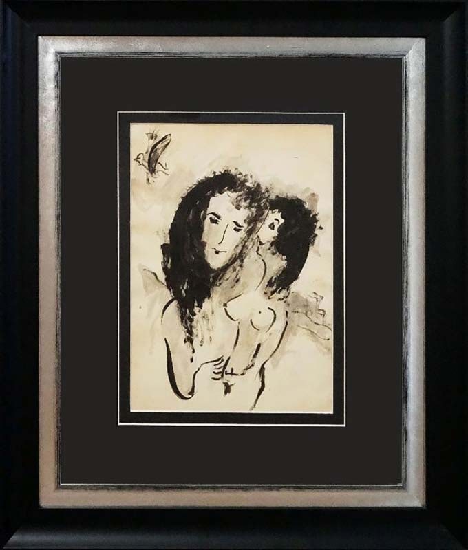 Marc Chagall (Russian-French 1887-1985 Pen and ink on paper in the manner of Marc Chagall (1 of 1)