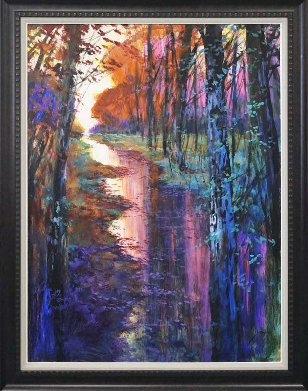 Michael Schofield (American 1947) Original Painting on canvas 36x48 image. landscape (1 of 1)