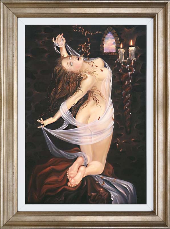 Arina Mixed media Original Painting on canvas: Arina Mixed media Original. Approx. 30 x24 inches image size. Hand signed by the artist. Includes Certificate of Authenticity. Custom framed. This work was purchased directly from the artist. Art Artw