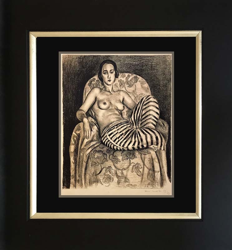 Henri Matisse (French 1869-1954) fine art print: Henri Matisse (French 1869-1954) Color Plate Lithograph from 1967 Paris. Approx 24x20 inches. Professionally framed. Includes certificate of authenticity. Art Artwork Artist.