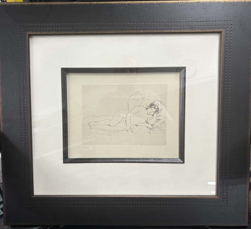 Pierre Renoir (French, 1841-1919) Pierre Renoir Etching Embossed (1 of 1)