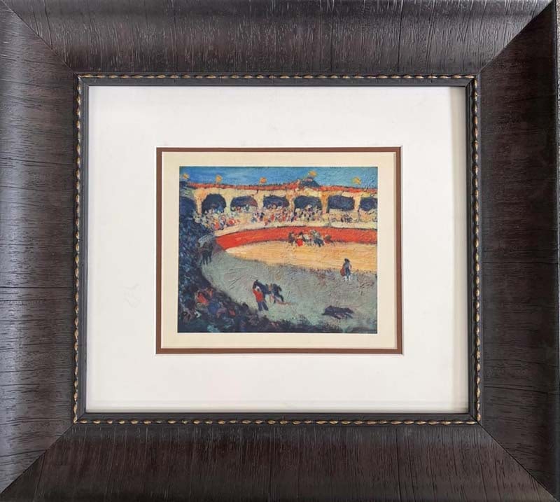 Pablo Picasso (Spanish 1881-1973) Color plate lithograph 1968: Pablo Picasso (Spanish 1881-1973) Color Plate Lithograph from 1968 Approx 22x20 inches Custom framed and includes certificate of authenticity. Art Artwork Artist.