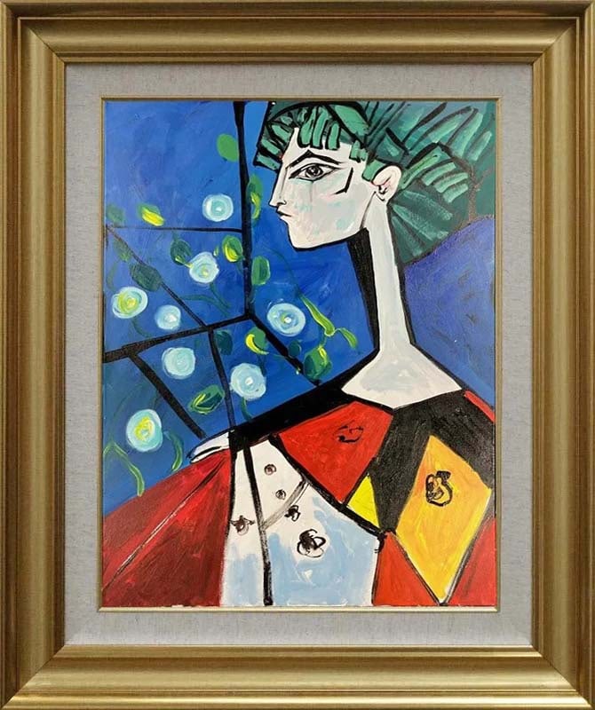 Pablo Picasso (Spanish 1881-1973) in the manner of Picasso oil painting on canvas (1 of 1)