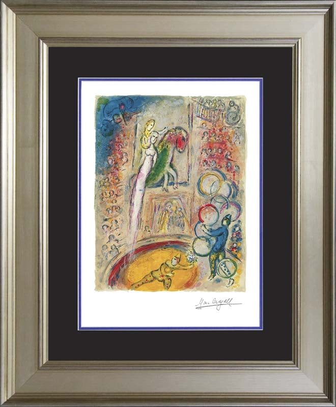 Marc Chagall (Russian-French 1887-1985) Circus IV Marc Chagall Limited Edition Lithograph (1 of 1)