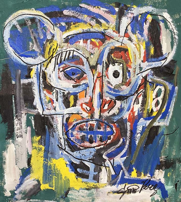 Gino Perez (Mexican-American 1977) Original on canvas: Gino Perez (Mexican-American 1977) Original on canvasGino Perez Original on canvas Original on canvas by Gino Perez Hand signed by the artist. One of a kind original Approx 26 x 28 image size inches C
