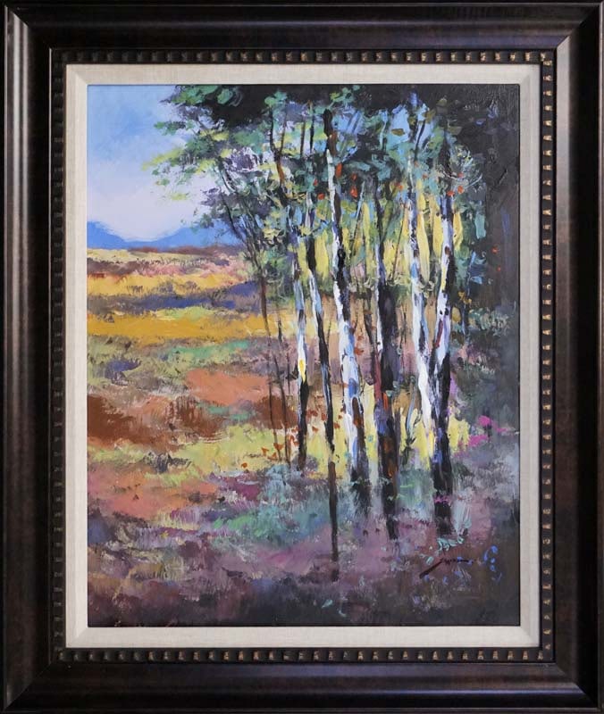 Michael Schofield (American 1947) Original Mixed Media Painting on canvas Landscape: Michael Schofield (American 1947) Original Mixed Media Painting on canvas Hand signed by the artist. Custom framed and includes certificate. Approx 30x24 inches image size. This work was purchased dir