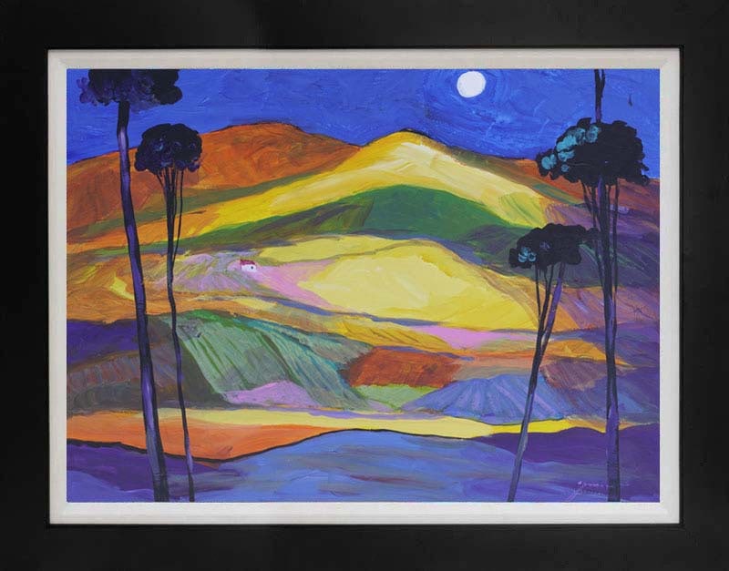 Michael Schofield (American 1947) Original Landscape on canvas: Michael Schofield (American 1947) Original Painting on canvas. Approx. 40x30 inches. One-of-a-kind original. Hand signed by the artist. Includes certificate of authenticity. This work was purchased