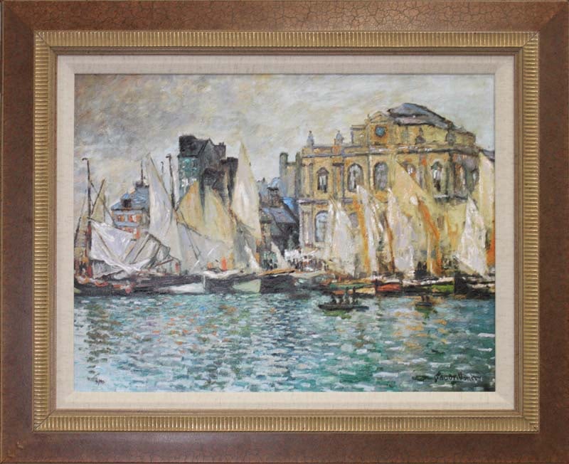 Claude Monet (French 1840-1926) The Museum at the Habre Limited Edition landscape Hand Embellished (1 of 1)