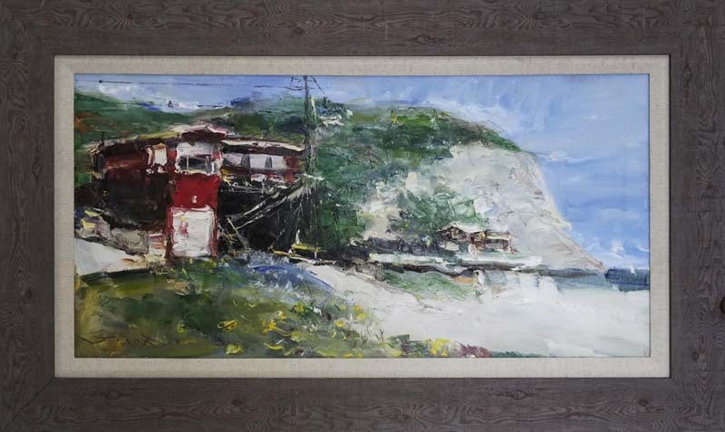 Jorn Fox (American 1957) Original Painting on canvas: Jorn Fox (American 1957) Original Painting on canvasOriginal oil painting on canvas by Jorn Fox 15 x 30 image Hand signed by the artist. Comes ready to hang. Includes certificate. This work was purcha