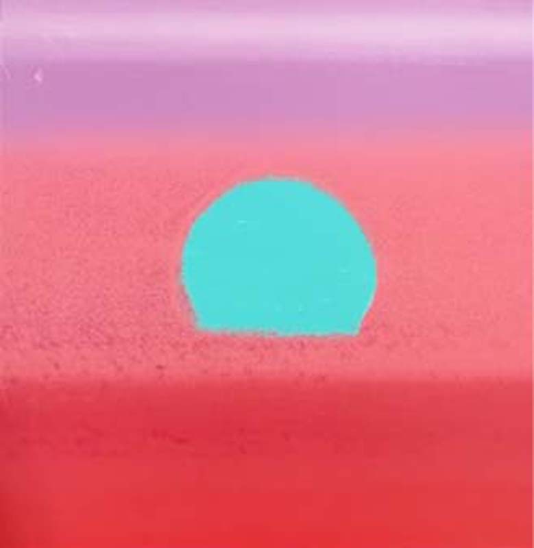 Andy Serigraph by Andy Warhol (American 1928-1987) Sunset 1972: Andy Warhol (American 1928-1987) from 1972 Sunset Unique Edition Original Serigraph Silkscreen in colors. Trial Artist Proof Andy Warhol from 1972 Sunset. Unique Edition Original Serigraph Silkscreen 