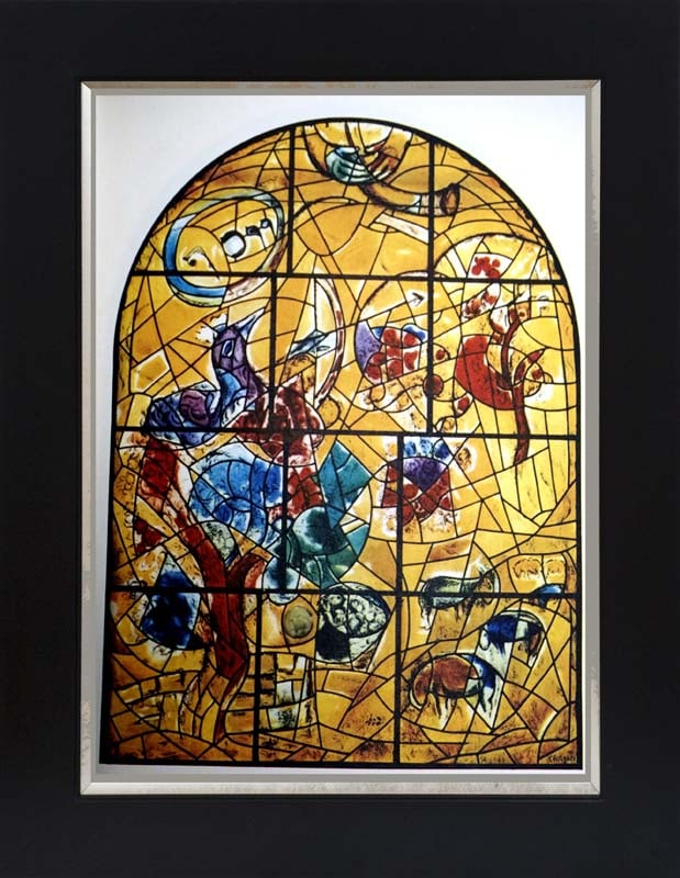 Marc Chagall (Russian-French 1887-1985) Marc Chagall Jerusalem Windows Lithograph from the 1960s: Marc Chagall (Russian-French 1887-1985 Marc Chagall Lithograph from 1968 Approx 24x20 inches Custom framed Includes certificate. Art Artwork Artist.