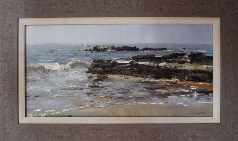 Jorn Fox (American 1954) Original Painting on canvas by Jorn Fox: Original Painting on canvas by Jorn Fox (American 1957)Original oil painting on canvas by Jorn Fox. Approx 40 x 25 inches. Hand signed by the artist. Comes ready to hang. Includes certificate. This wo