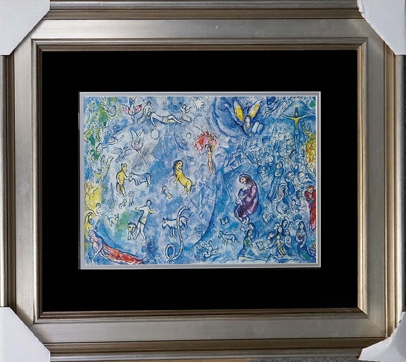 Marc Chagall (Russian-French 1887-1985) lithograph hand signed: Marc Chagall (Russian-French 1887-1985) lithograph hand signedMarc Chagall Hand Signed Lithograph. This lithograph is hand signed by the artist. Custom framed. Includes certificate of authenticity. Ap
