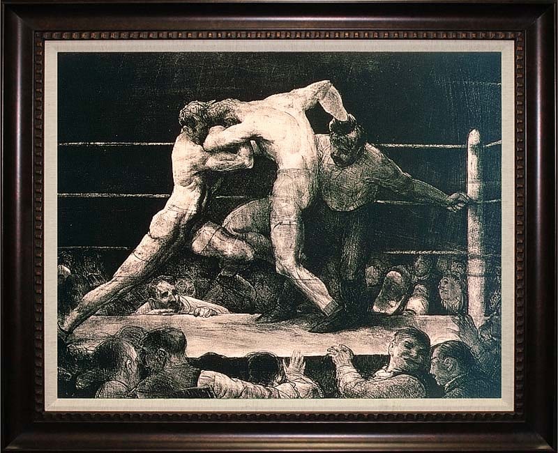George W. Bellows Limited Edition on canvas after Bellows Stag at Sharkeys (1 of 1)