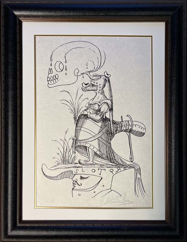 Salvador Dali (Spanish 1904-1989) Limited Edition Les Songes Drolatiques de Pantagruel 1973. Limited: Salvador Dali (Spanish 1904-1989) Les Songes Drolatiques de Pantagruel 1973. Limited Edition original Lithograph. Salvador Dali (Spanish 1904-1989) Hand signed and numbered by Dali. Custom framed and 