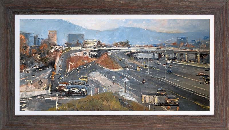 Jorn Fox (American 1954) Original Painting on canvas: Original Painting on canvas Approx 48x24 inches. One-of-a-kind original. Hand signed by the artist Jorn Fox (American 1954) Custom Framed. Includes certificate of authenticity. This work was purchased