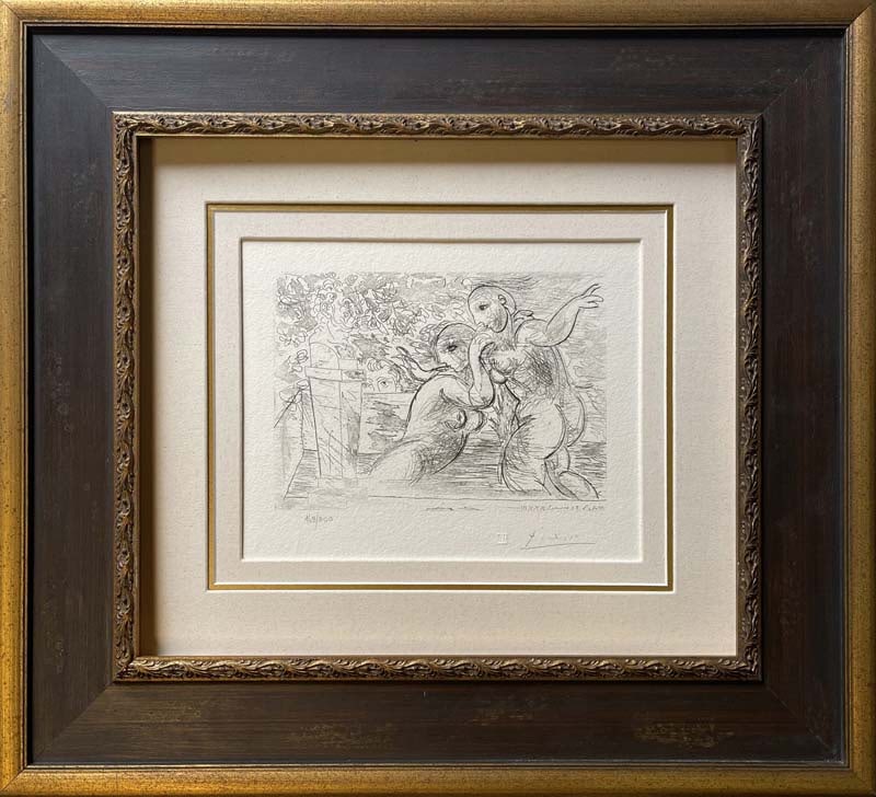 Pablo Picasso (Spanish 1881-1973) lithograph limited edition with museum official stamp: Pablo Picasso (Spanish 1881-1973) lithograph limited edition with museum official stampPablo Picasso Lithograph from 1990 Suite Vollard. Authorized by the Picasso Family. Each piece is numbered from a