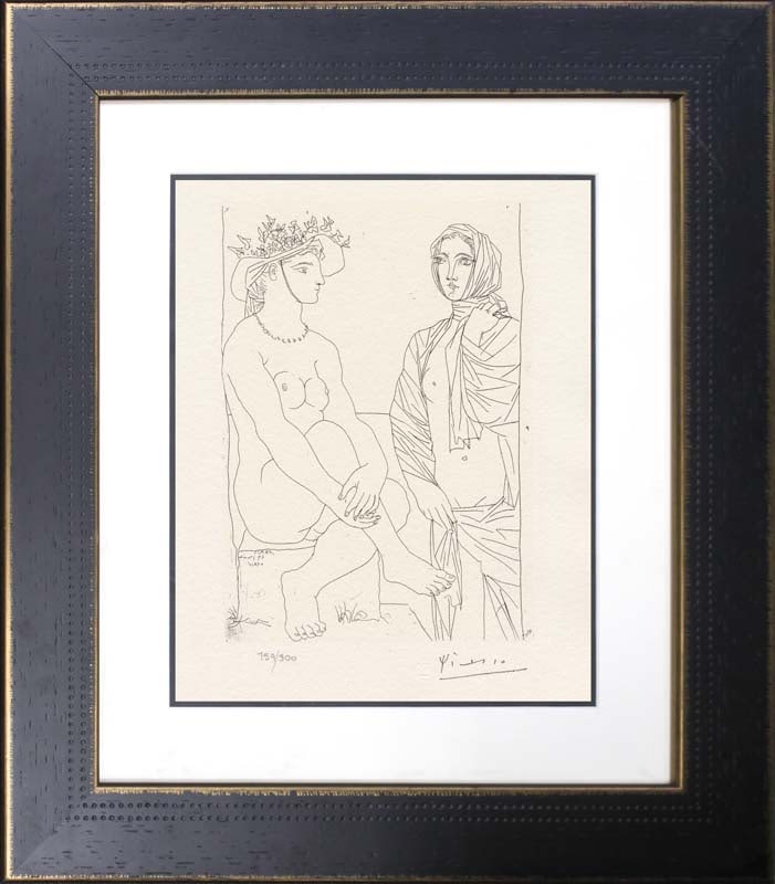 Pablo Picasso (Spanish 1881-1973) lithograph limited edition with museum official stamp: Pablo Picasso (Spanish 1881-1973) lithograph limited edition with museum official stampPablo Picasso Lithograph from 1990-1992 Suite Vollard. Authorized by the Picasso Family. Each piece is numbered f