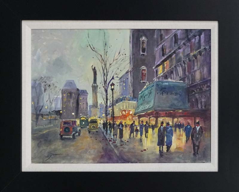 Michael Schofield (American 1947) Original Painting on canvas Paris 18x24 Approx. Image (1 of 1)