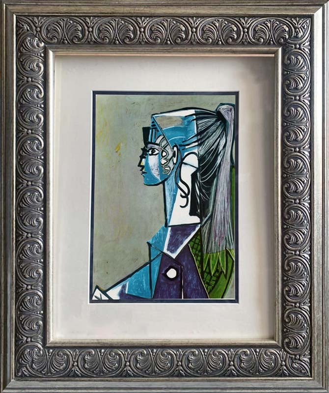 Pablo Picasso (Spanish 1881-1973) Color Plate Lithograph: Pablo Picasso (Spanish 1881-1973) lithograph from 1961 Paris. Image size 16 x 10 inches. Approx. 24 x 20 inches overall. Custom framed Includes certificate. Art Artwork Artist.
