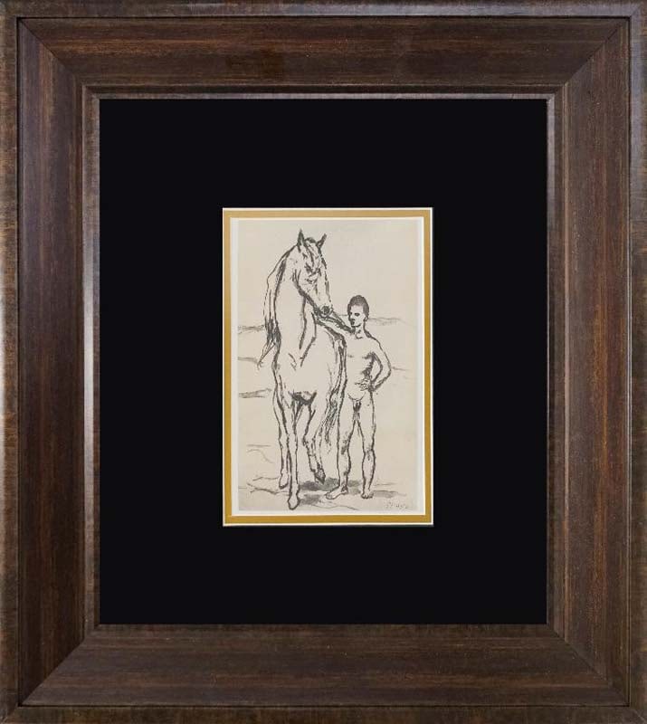 Pablo Picasso (Spanish 1881-1973) Lithograph 1926: Pablo Picasso (Spanish 1881-1973) lithograph over 90 years old Approx. 20x24 inches. Professionally framed. Includes certificate of authenticity. Art Artwork Artist.