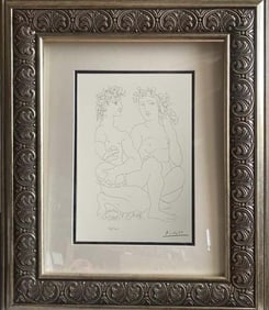 Pablo Picasso (Spanish 1881-1973) Lithograph from 1990 Suite Vollard. Authorized by the Picasso