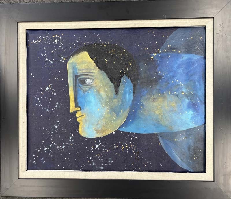 Gaylord Soli (American 1939) Original Painting on canvas by Gaylord Soli: Gaylord Soli (American 1939) - Original acrylic on canvas One of a kind. Hand signed by the artist. Approx. 30x24 inches image size. Includes Certificate of Authenticity. Custom framed. This work was 