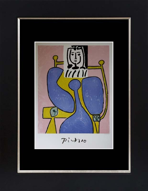 Pablo Picasso (Spanish 1881-1973) Lithograph 1980 Marina Picasso Collection: Pablo Picasso (Spanish 1881-1973) Lithograph Limited Edition signed by Marina Picasso as well. Pablo Picasso Lithograph Approx. 30x26 inches. Professionally framed. Includes certificate of authenticit