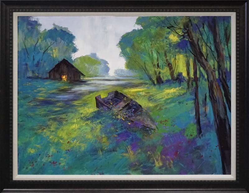 Michael Schofield (American 1947) Original Painting on canvas landscape 48 x 36 inches: Michael Schofield (American 1947) Original Painting on canvas by Michael Schofield Includes certificate and is custom framed. Hand signed by the artist.48 x 36 inches. Image Approx. This work was purc
