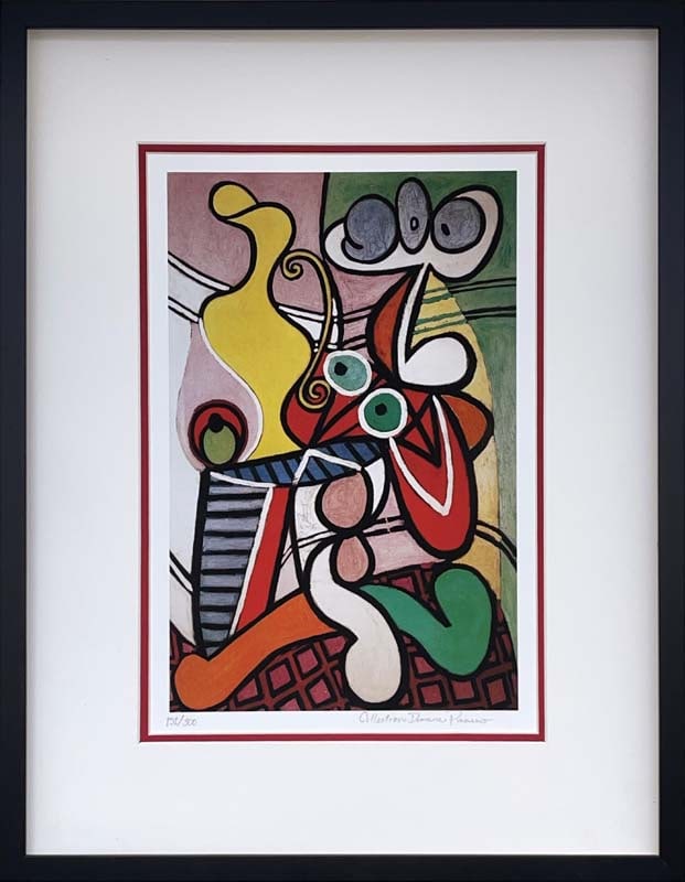 Pablo Picasso (Spanish 1881-1973) Limited Edition Collection Domain Lithograph: Pablo Picasso (Spanish 1881-1973) Limited edition Lithograph Custom framed. Estate signed. From the Collection Domaine Picasso. Includes certificate of authenticity. Approx. 24x28. Art Artwork Artist.