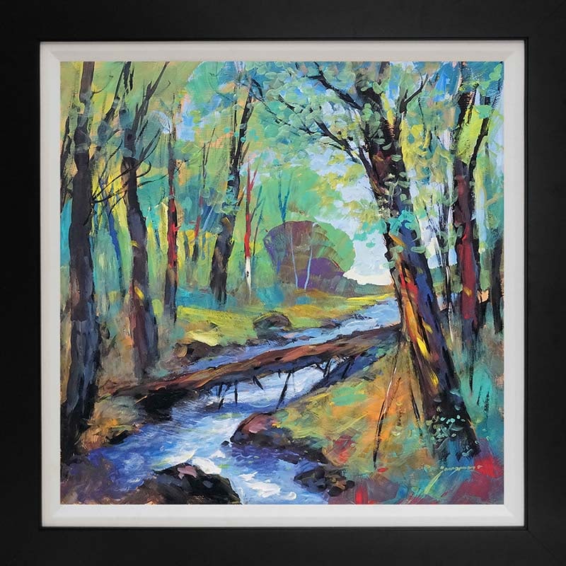 Michael Schofield (American 1947) Original Painting on canvas Landscape: by Michael Schofield (American 1947) Original Painting on canvas. Hand signed by the artist. Approx 24 x 24 image inches. Includes certificate of authenticity. Custom Framed This work was purchased di