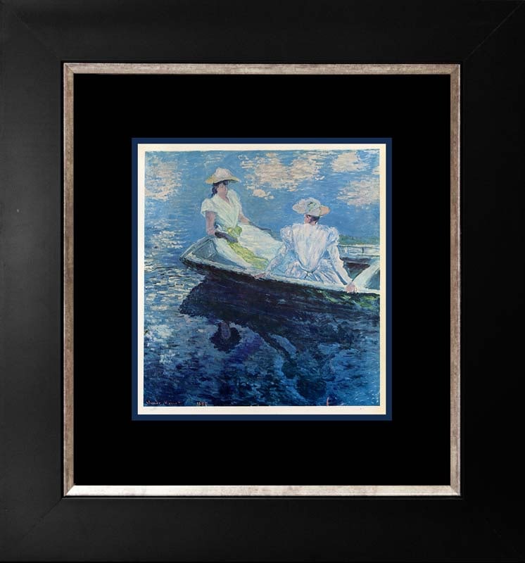 Claude Monet (French 1840-1926) Lithograph after Monet from over 50 years ago: Claude Monet Lithograph The signature is in the plate. Custom framed. Approx 24x20 inches. Includes documentation Art Artwork Artist.