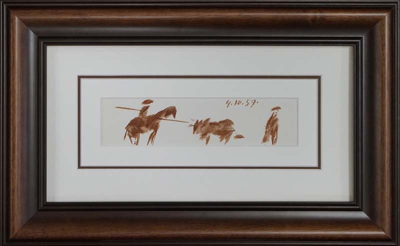 Pablo Picasso (Spanish 1881-1973) Lithograph from 1961: Pablo Picasso (Spanish 1881-1973) Lithograph from 1961 dated 1959. Approx 22x20 inches. Custom framed and includes certificate. Dated by the artist. Art Artwork Artist.