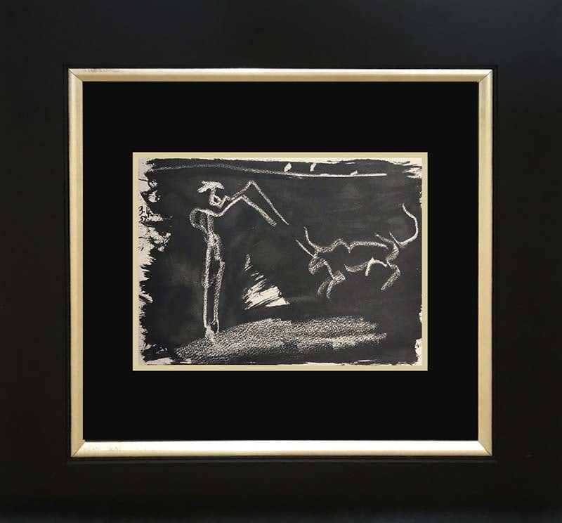 Pablo Picasso (Spanish 1881-1973) Lithograph 1961: Pablo Picasso (Spanish 1881-1973) LIthograph from 1961. Approx. 20x22 inches. Professionally framed. Includes certificate of authenticity. Art Artwork Artist.