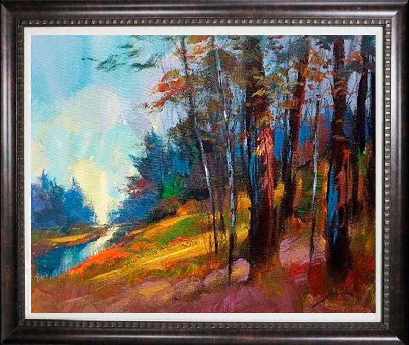 Michael Schofield (American 1947) Original painting landscape: Michael Schofield (American 1947) Landscape Original. 40x30 inches approx. One of a kind original. Hand signed by the artist.Includes certificate of authenticity. This work was purchased directly from