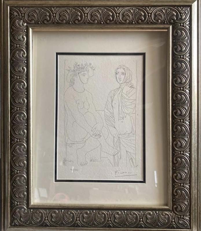 Pablo Picasso (Spanish 1881-1973) Lithograph from 1990-1992 Suite Vollard. Authorized by the Picasso: Pablo Picasso (Spanish 1881-1973) Lithograph from 1990-1992 Suite Vollard. Authorized by the Picasso Family. Each piece is numbered from an edition of 300, and includes the museum stamp on the back wi