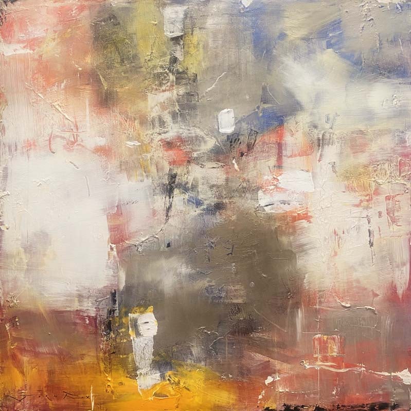 Jorn Fox (American 1954) Original Abstract on canvas by Jorn Fox (American 1954): Jorn Fox (American 1954) Original Painting on canvas 40 x 40 inchers Comes ready to hang. Hand signed by the artist. One of a kind original This work was purchased directly from the artist Art Artwork
