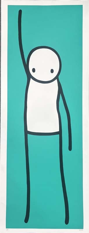 STIK (British, 1979) Liberty (Teal) Limited Edition Screenprint by STIK on paper (1 of 1)