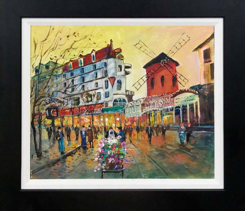 Michael Schofield (American 1947) Hand Embellished Painting on canvas Michael Schofield: Michael Schofield (American 1947) Hand Embellished Painting on canvas Michael Schofield Approx 18 x 24 image. Custom framed. includes Certificate of Authenticity. This work was purchased directly from