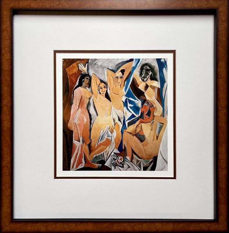 Pablo Picasso (Spanish 1881-1973) Women from Avignon on paper Limited Edition Collection Domaine: Pablo Picasso (Spanish 1881-1973) Limited edition Lithograph Custom framed. Estate signed. From the Collection Domaine Picasso. Includes certificate of authenticity. Approx. image size 22x16 inches si