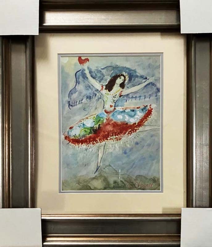 Marc Chagall (Russian-French 1887-1985) Marc Chagall Lithograph from 1970 Hand signed: Marc Chagall (Russian-French 1887-1985) Marc Chagall Lithograph from 1970 Hand signed. Approx 24x20 inches Custom framed and includes Certificate. Art Artwork Artist.