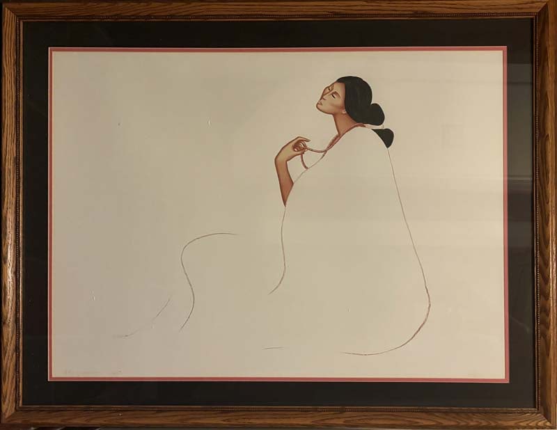 R. C. Gorman (American 1931-2005) Limited Edition Original Lithograph Hand signed and numbered and (1 of 1)