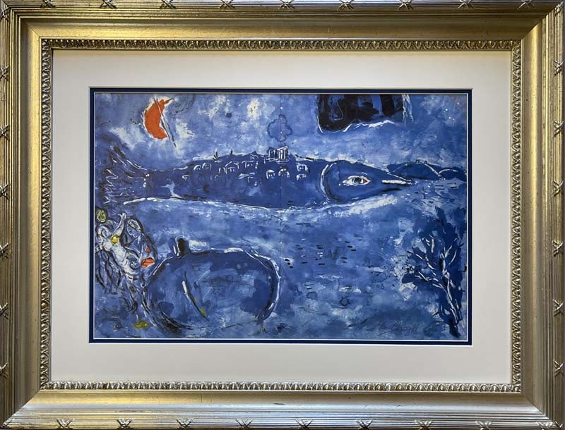 Marc Chagall (Russian-French 1887-1985) Marc Chagall Hand signed Lithograph (1 of 1)