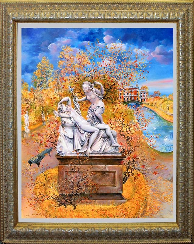 Arina Mixed media originalpainting on Canvas Poetry: Arina Mixed media Original Painting on canvas Hand signed by the artist. One of a kind original. Approx 28x38 inches. Includes certificate of authenticity. This work was purchased directly from the ar