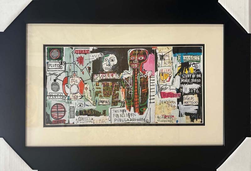 Jean-Michel Basquiat (American 1960-1988) Color Plate Lithograph (1 of 1)