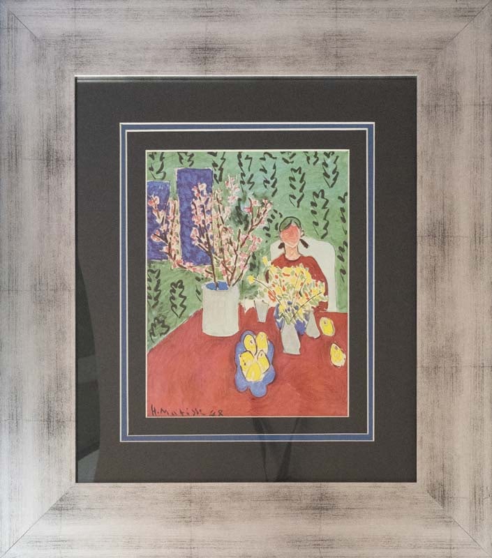 Henri Matisse (French 1869-1954) Color Plate Lithograph Henri Matisse from 1968: Henri Matisse (French 1869-1954) Lithograph after Henri Matisse from 1968 Paris. Approx 24x20 inches professionally framed. Includes documentation. Art Artwork Artist.