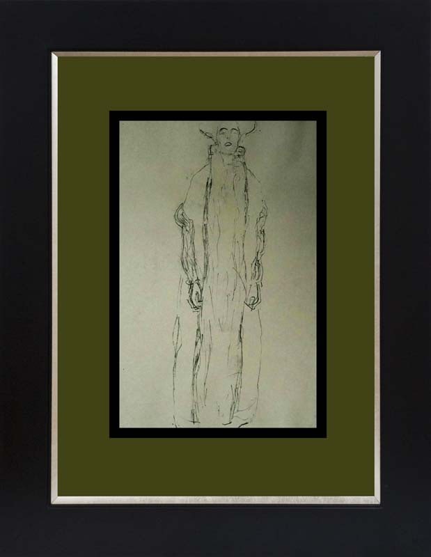 Gustav Klimt (Austrian 1862-1918) lithograph after Klimt from 1967: Gustav Klimt (Austrian 1862-1918) lithograph from 1964 the museum quality portfolio on handmade paper. The signature is in the plate. 1964. Approx. 22x16 inches image size. Custom framed and includes 