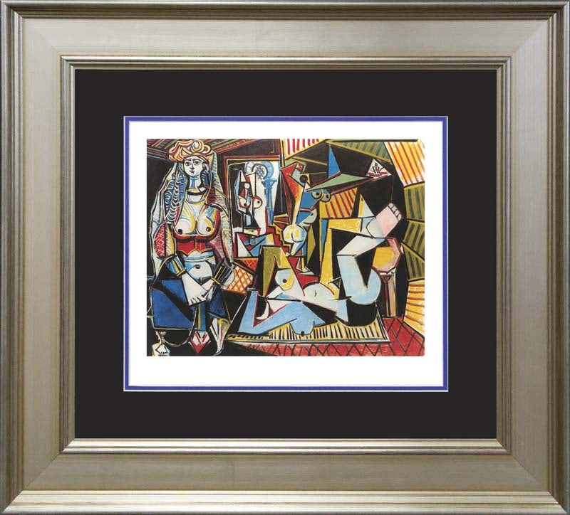 Pablo Picasso (Spanish 1881-1973) Limited Edition Collection Domaine Picasso on paper: Pablo Picasso (Spanish 1881-1973) Collection Domaine Limited edition on paper. Women of Algiers. The signature is in the plate. Certificate of Authenticity is included. Approx. 26 x 30 in Custom frame